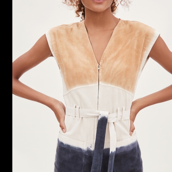 Sea NY Tandi Block Dye Jumpsuit Sz 10 - Picture 3 of 5